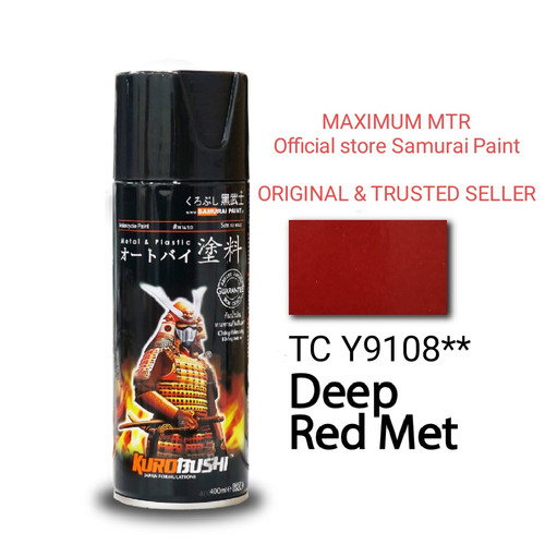 Detail Cat Samurai Merah Maroon Nomer 8