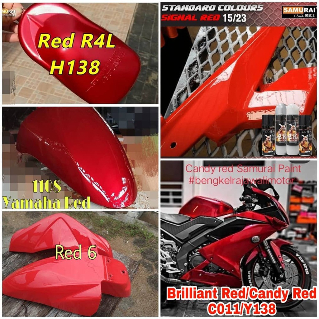 Detail Cat Samurai Merah Metalik Nomer 21