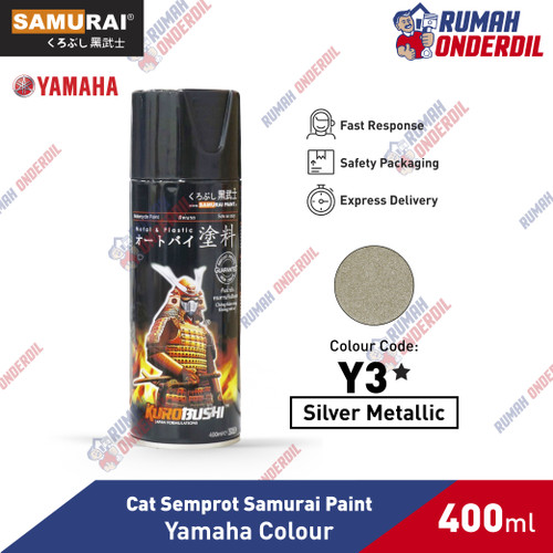 Detail Cat Samurai Silver Metalik Nomer 20