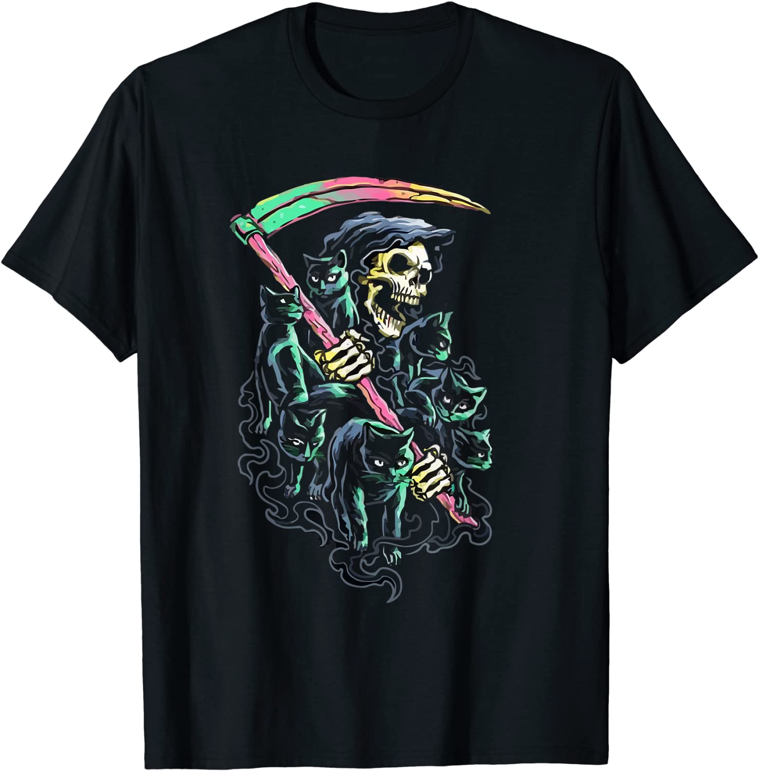 Detail Cat Snake Next To Grim Reaper Nomer 29