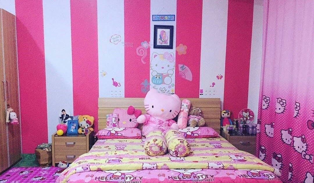 Detail Cat Tembok Garis Pink Putih Nomer 20