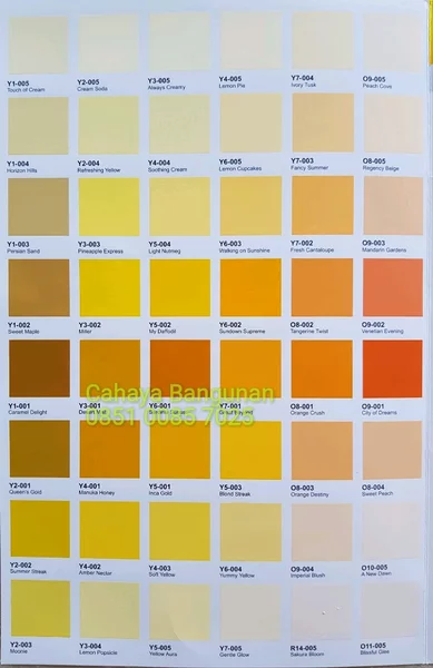 Detail Cat Tembok Kuning Emas Nomer 33