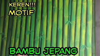 Detail Cat Tembok Motif Bambu Nomer 4