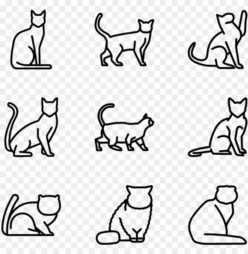 Detail Cat Vector Png Nomer 35