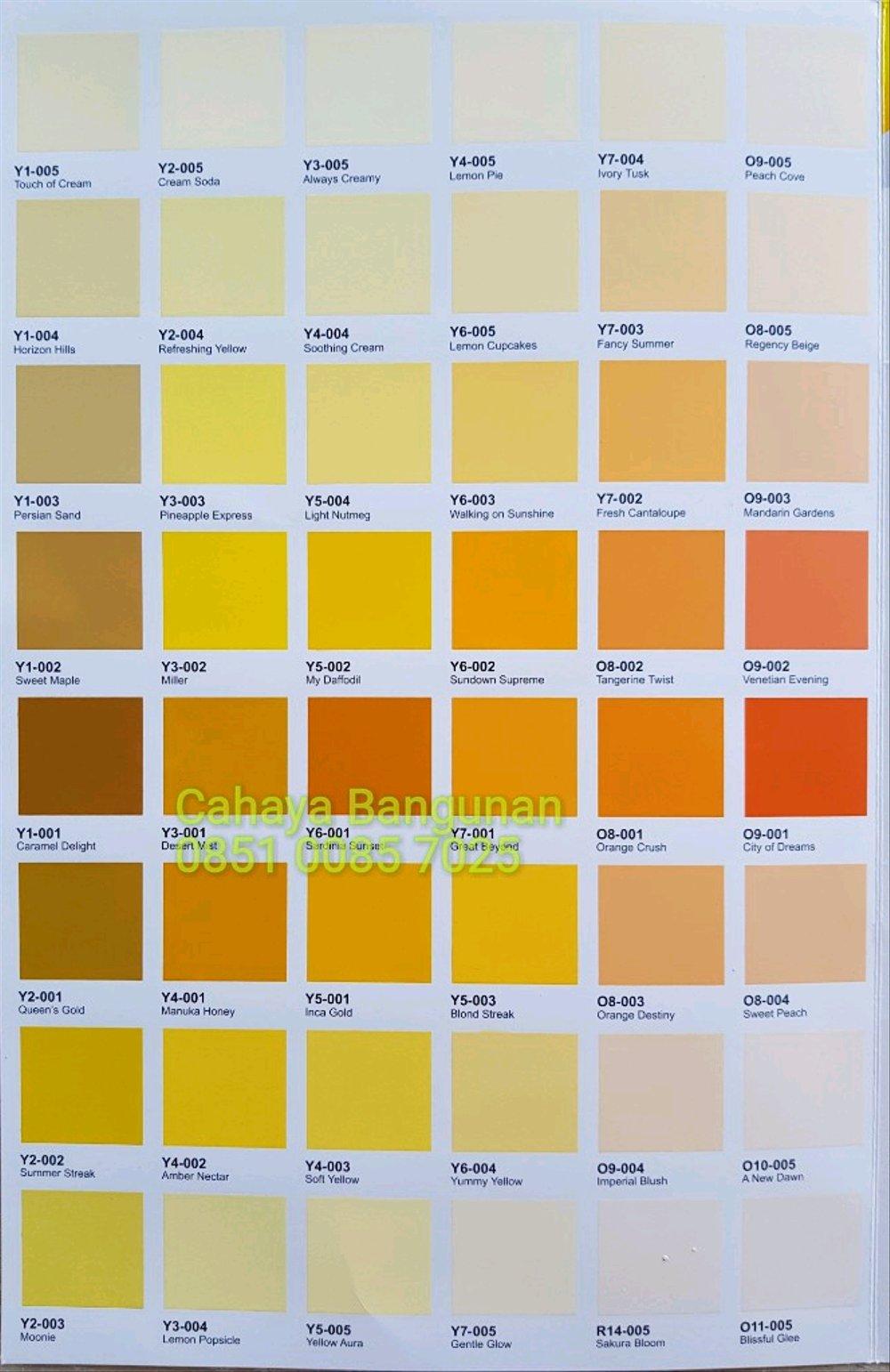 Detail Cat Warna Kuning Gading Nomer 27