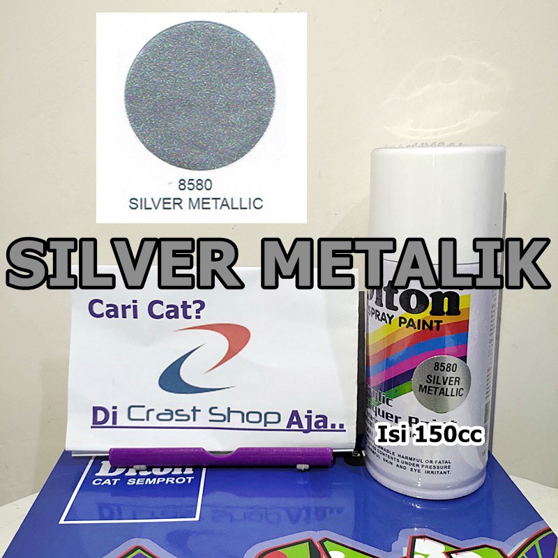 Detail Cat Warna Silver Metalic Nomer 4