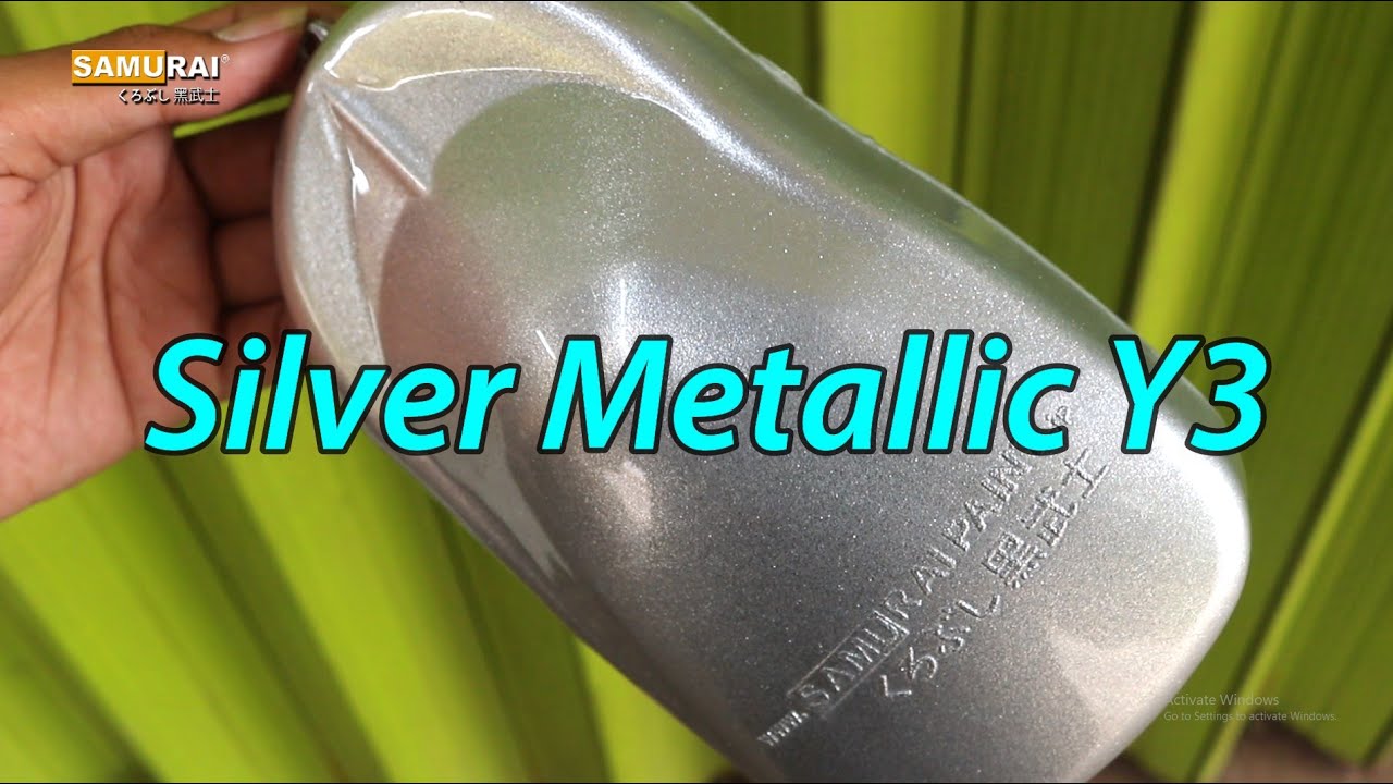 Detail Cat Warna Silver Metalic Nomer 32