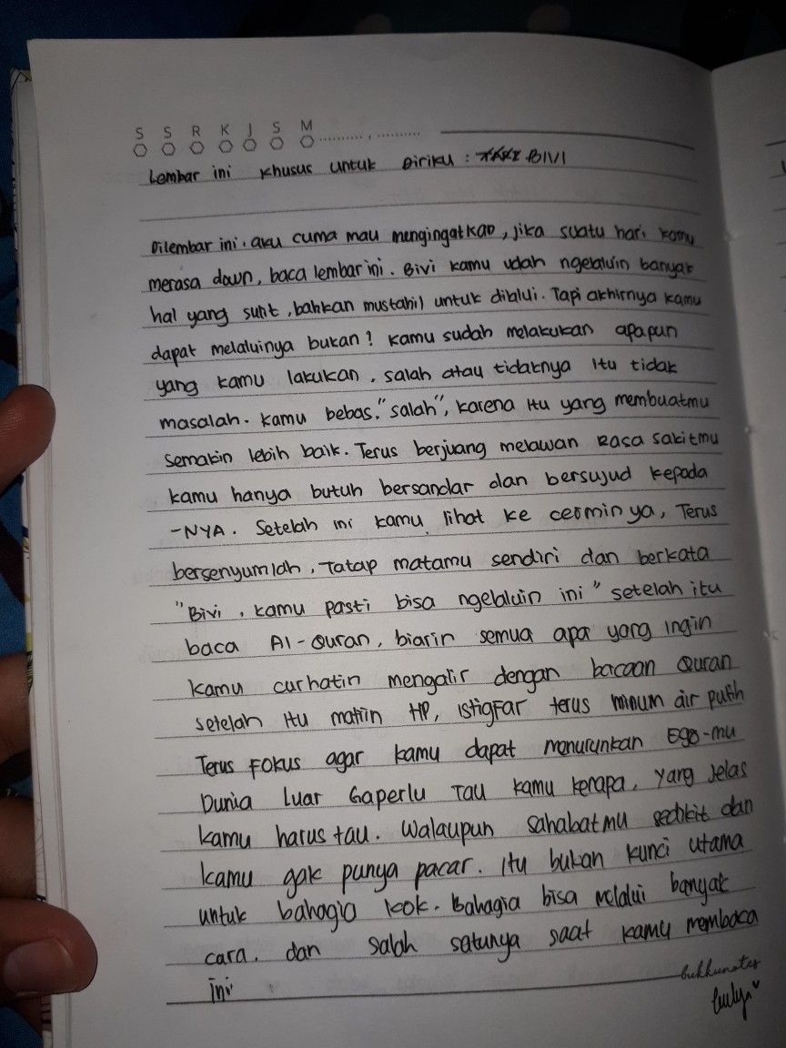 Catatan Diary Sedih - KibrisPDR