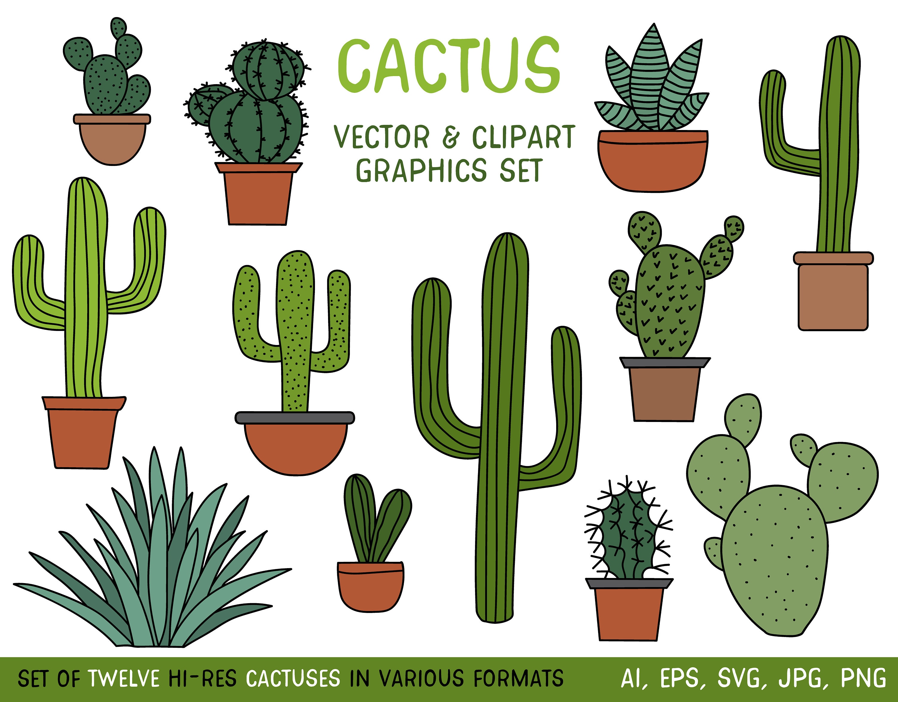 Detail Catcus Clipart Nomer 50