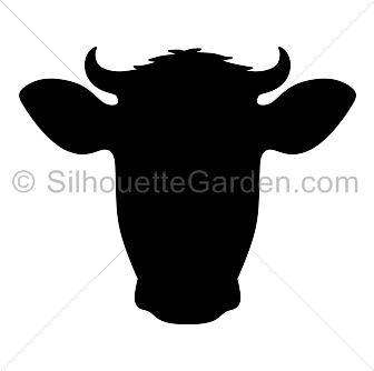 Detail Cattle Silhouette Clip Art Nomer 13