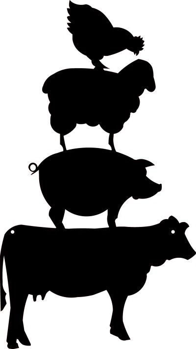 Detail Cattle Silhouette Clip Art Nomer 51