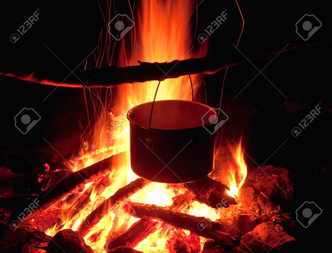 Detail Cauldron Over Fire Nomer 19