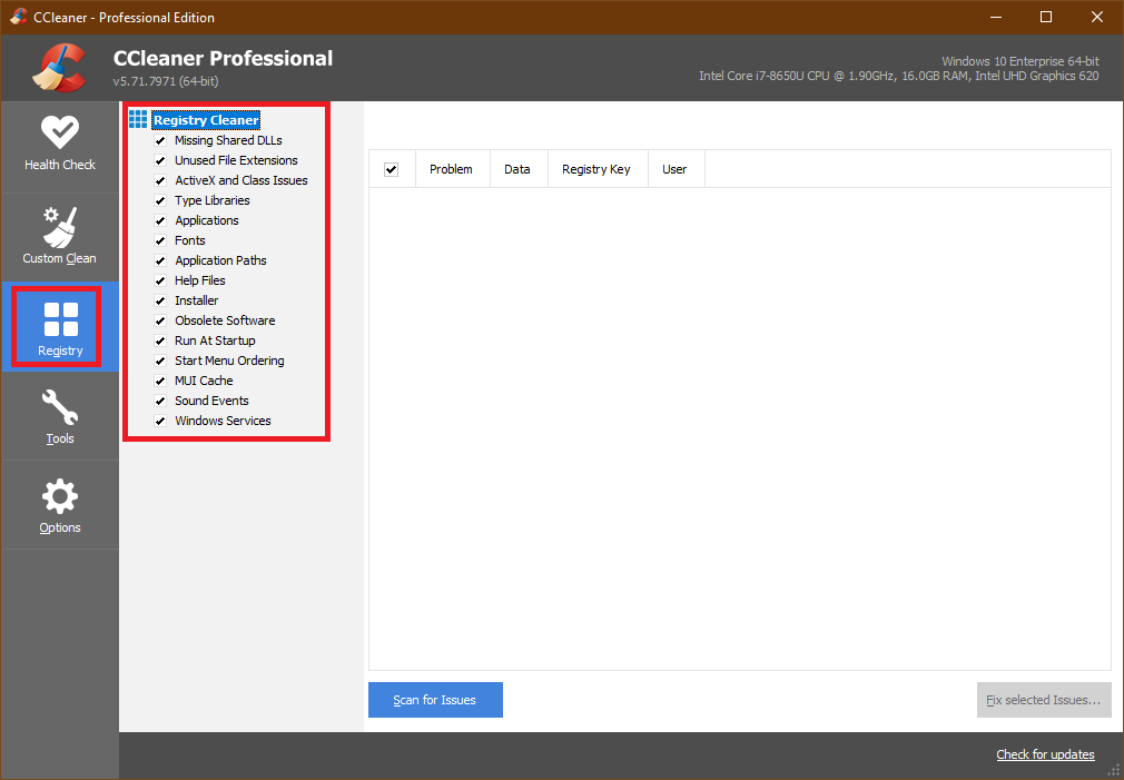 Detail Ccleaner Registry Cleaner Nomer 15