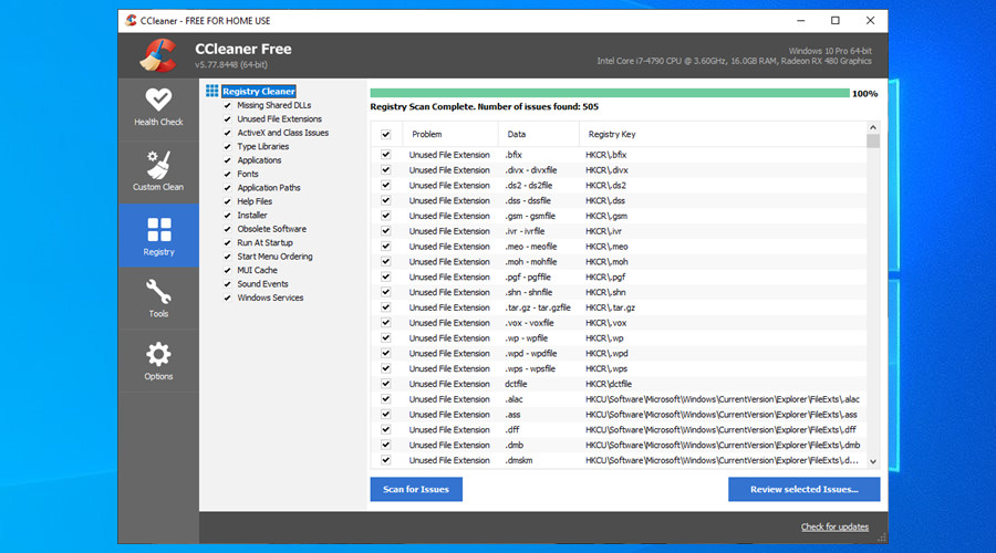 Detail Ccleaner Registry Cleaner Nomer 19