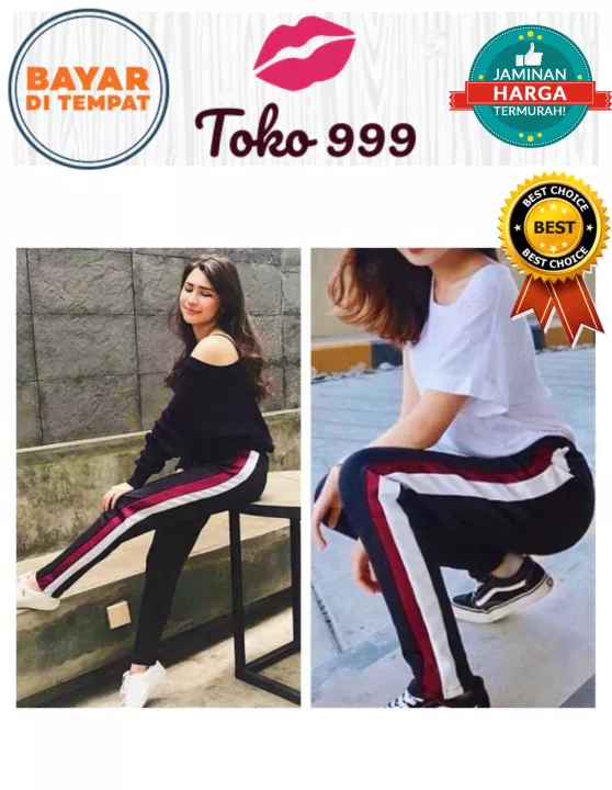 Detail Celana Garis Putih Nomer 54