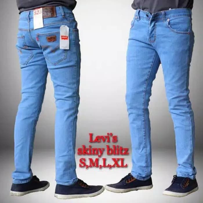 Detail Celana Jeans Biru Laut Nomer 12