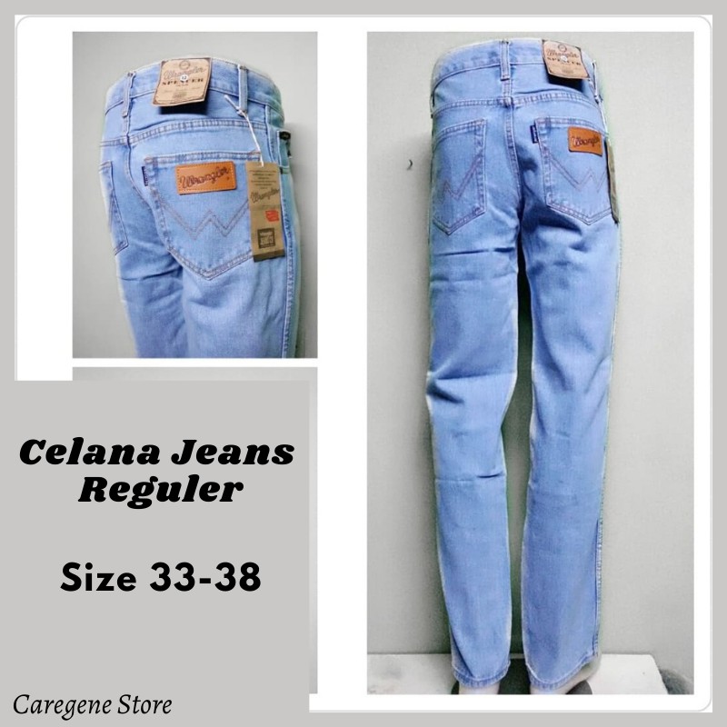 Detail Celana Jeans Biru Laut Nomer 37