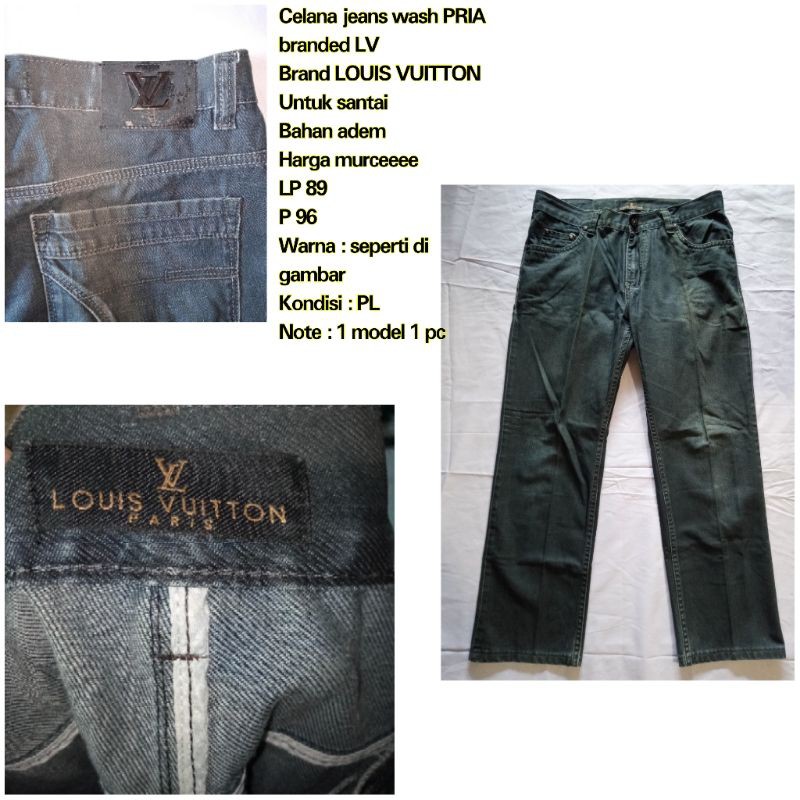 Detail Celana Jeans Louis Vuitton Nomer 19