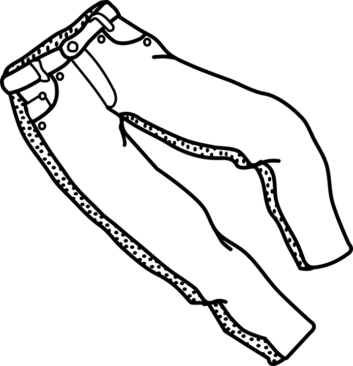 Detail Celana Jeans Vector Nomer 39
