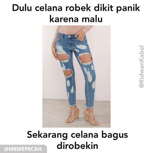 Detail Celana Robek Lucu Nomer 19