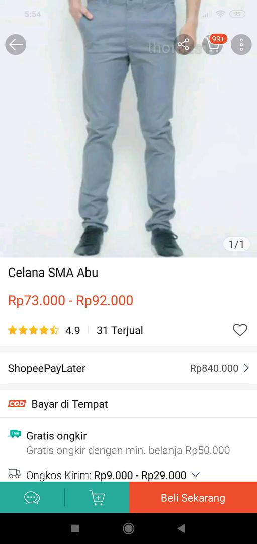 Detail Celana Sma Pensil Nomer 5