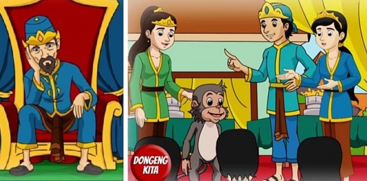 Detail Cerita Bergambar Lutung Kasarung Nomer 14