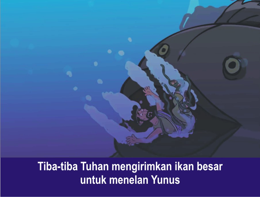 Detail Cerita Bergambar Yunus Di Perut Ikan Nomer 10