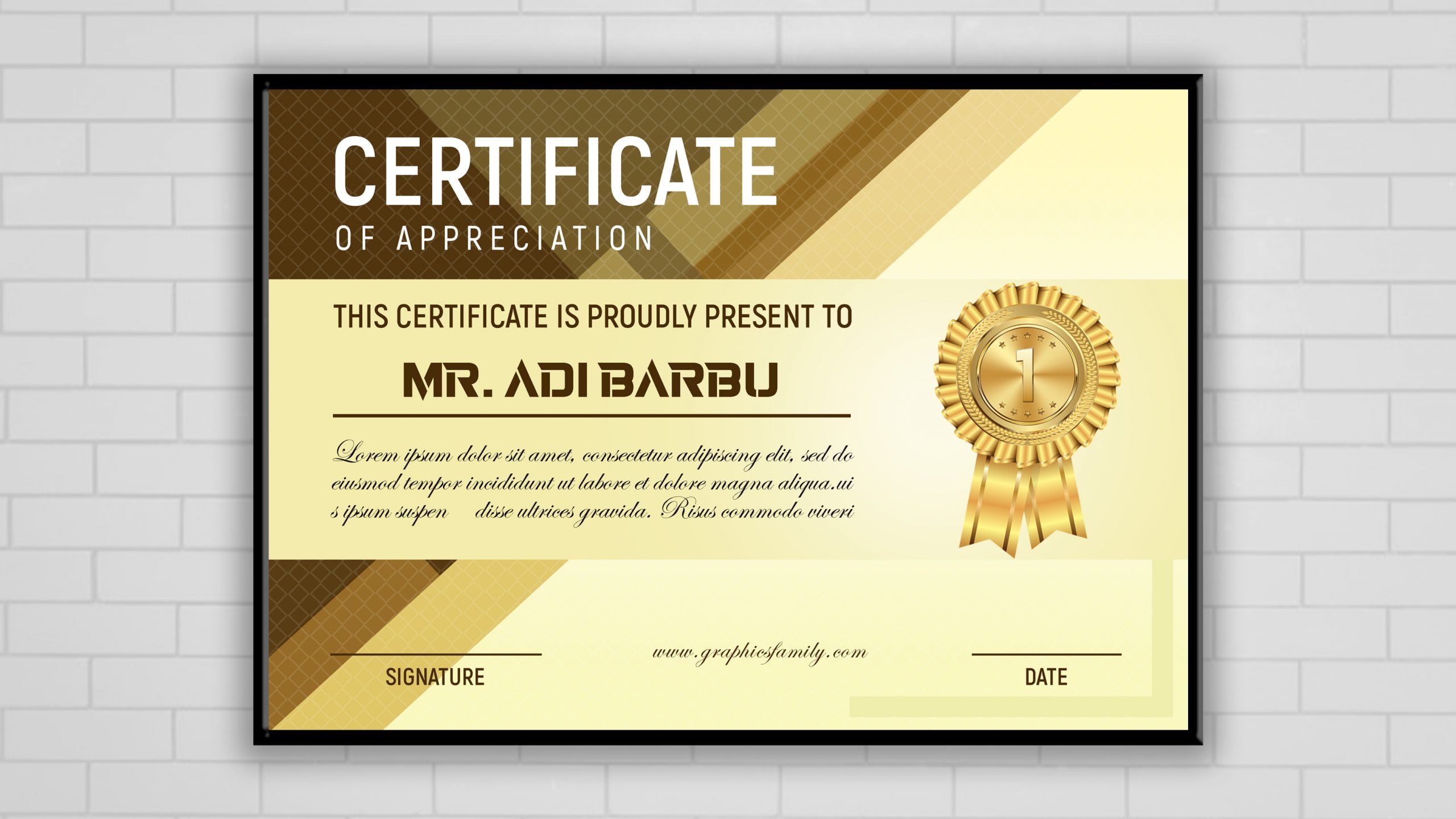 Detail Certificate Design Psd Files Free Download Nomer 11