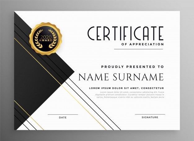 Detail Certificate Design Psd Files Free Download Nomer 14