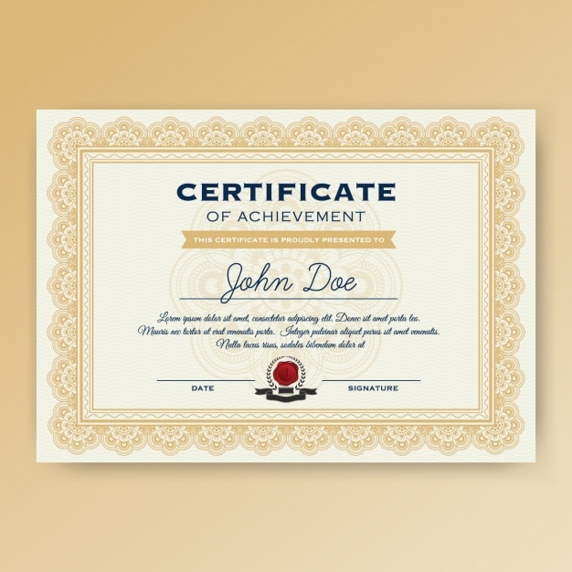 Detail Certificate Design Psd Files Free Download Nomer 16