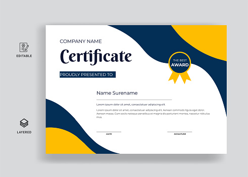 Detail Certificate Design Psd Files Free Download Nomer 5