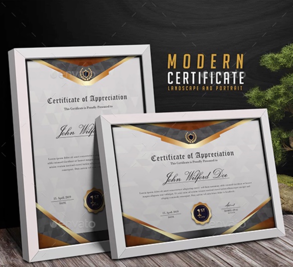 Detail Certificate Design Psd Files Free Download Nomer 38