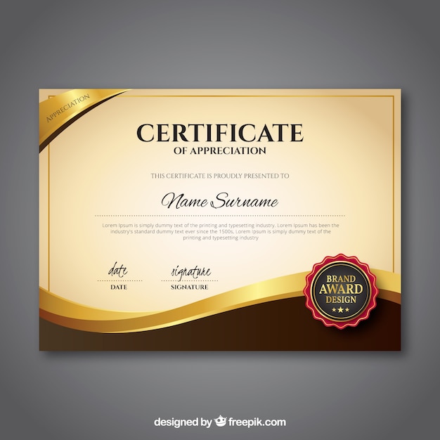 Detail Certificate Design Psd Files Free Download Nomer 41