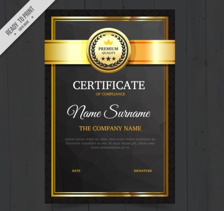 Detail Certificate Design Psd Files Free Download Nomer 46