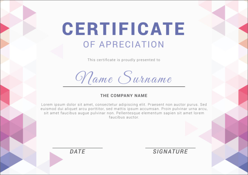 Detail Certificate Design Psd Files Free Download Nomer 48