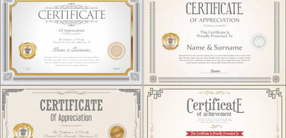 Detail Certificate Design Psd Files Free Download Nomer 51