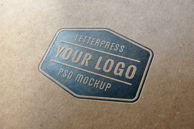 Detail Cetak Logo Timbul Mockup Free Download Logo Nomer 47