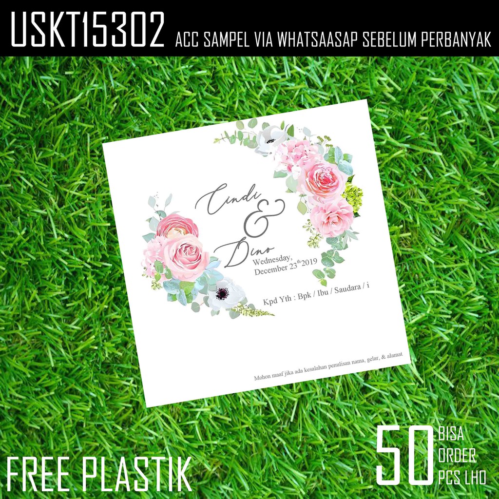 Cetak Undangan 50 Pcs - KibrisPDR