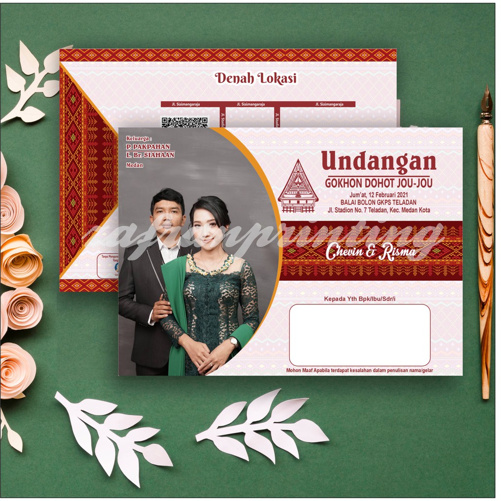 Detail Cetak Undangan Batak Nomer 18