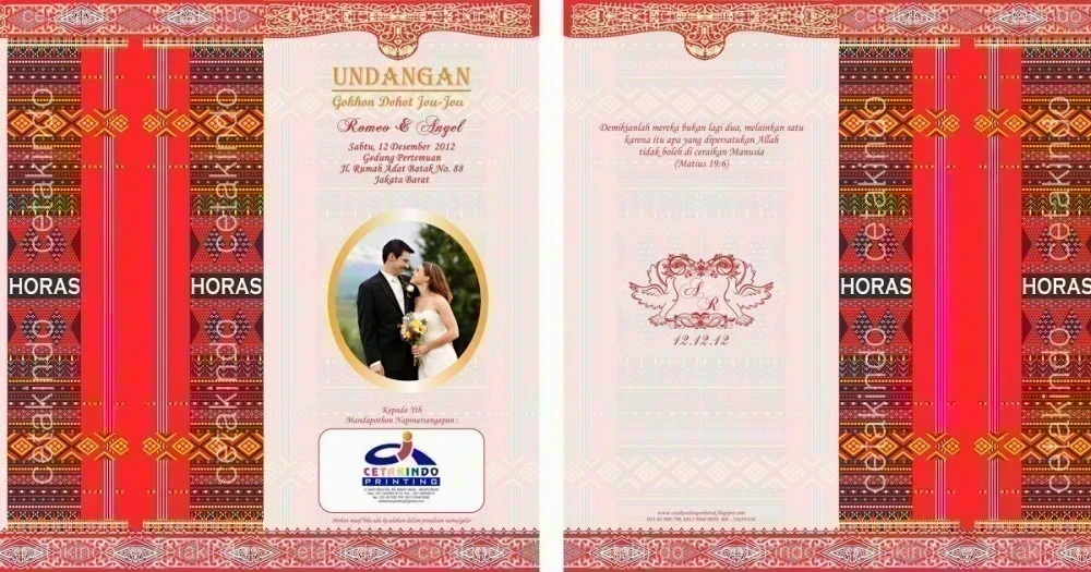 Detail Cetak Undangan Batak Nomer 4