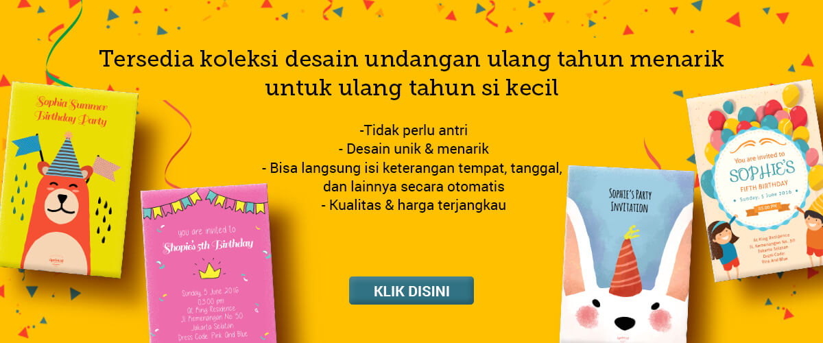 Detail Cetak Undangan Ulang Tahun Anak Nomer 28