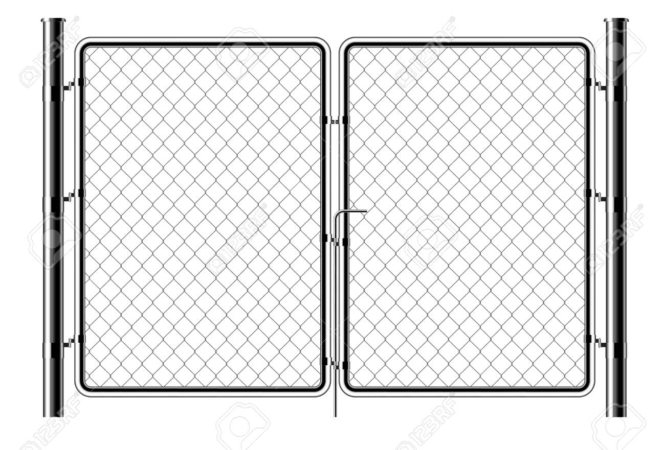 Detail Chain Link Fence Clipart Nomer 21