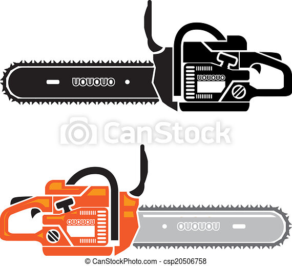 Detail Chain Saw Clipart Nomer 13