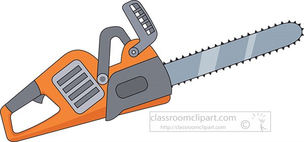 Detail Chain Saw Clipart Nomer 33