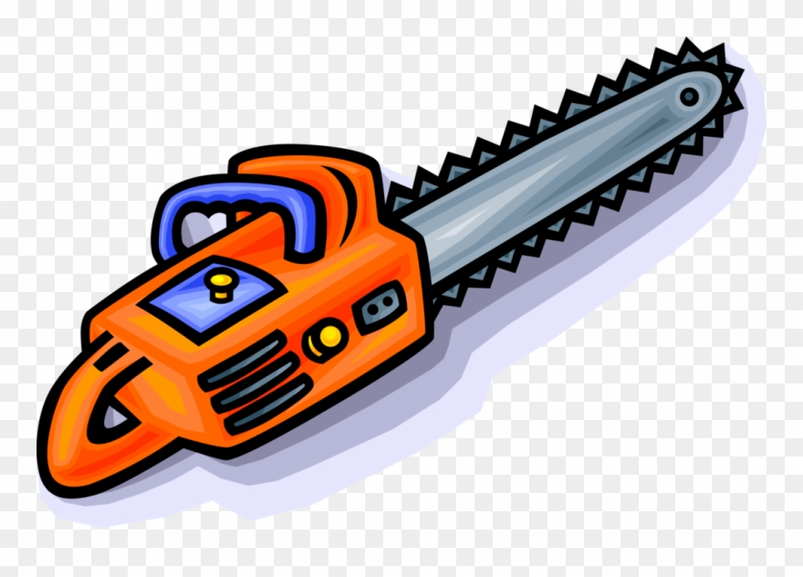 Detail Chain Saw Clipart Nomer 6