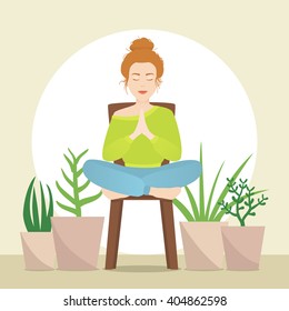 Detail Chair Yoga Clipart Nomer 15