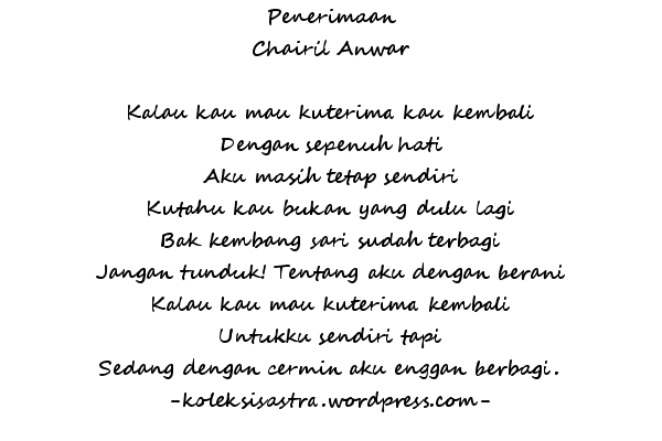 Detail Chairil Anwar Quotes Nomer 22