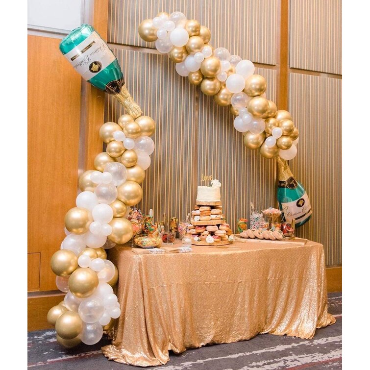 Detail Champagne Bottle Balloon Garland Nomer 27