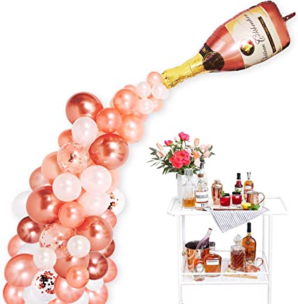 Detail Champagne Bottle Balloon Garland Nomer 6