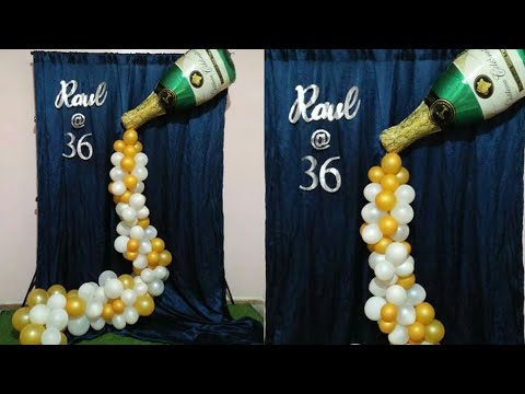 Detail Champagne Bottle Balloon Garland Nomer 56